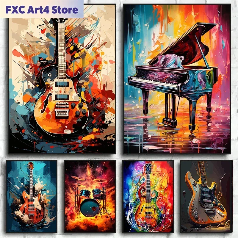 Picture Of Musical Instrument - Affiches et impressions sur toile sans