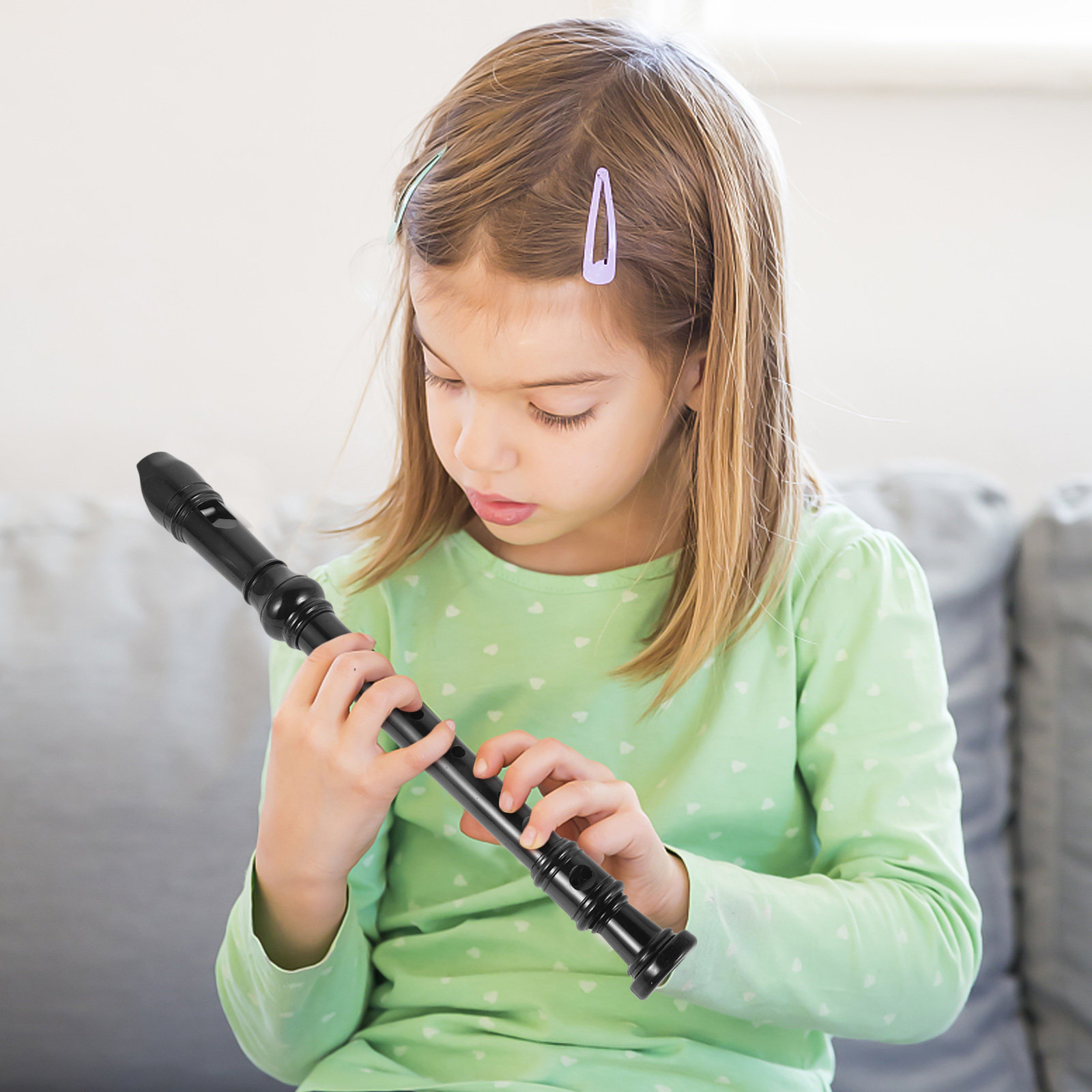 Flûte à bec en ABS transparent - Soprano Recorder Plastic avis et prix